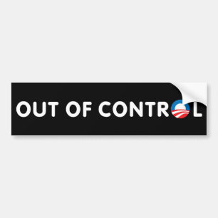 Out of Control Bumper Sticker