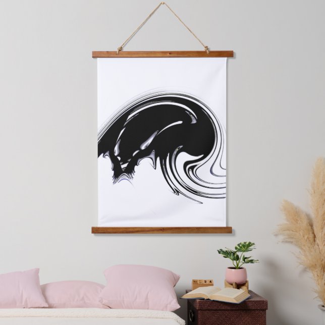 Out of Control Fractal Canvas Wrapped Print Hanging Tapestry (Bedroom)
