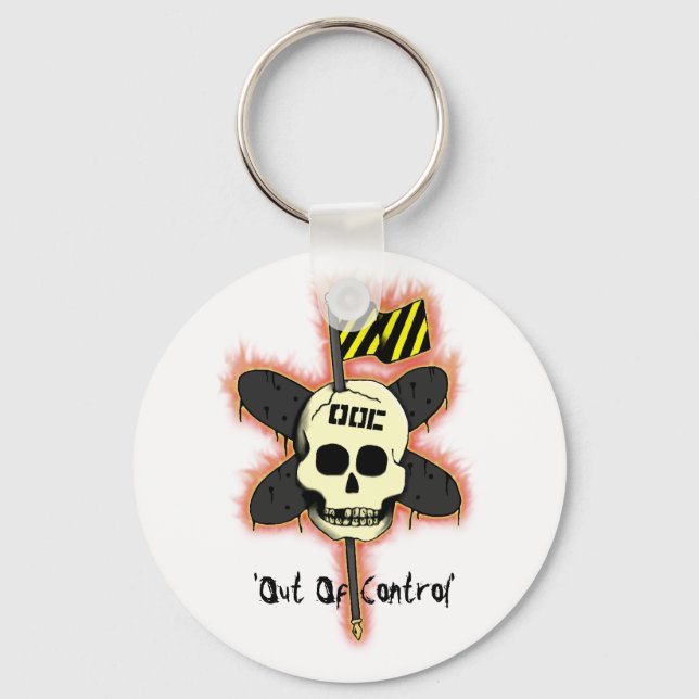 'Out Of Control' - Pyro Keychain (Front)