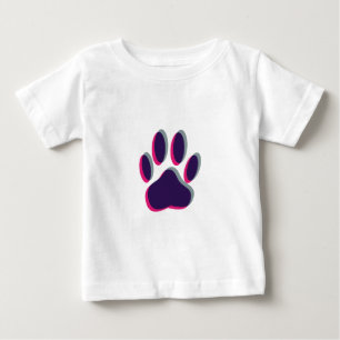 Out of Focus Dog Paw Print Baby T-Shirt