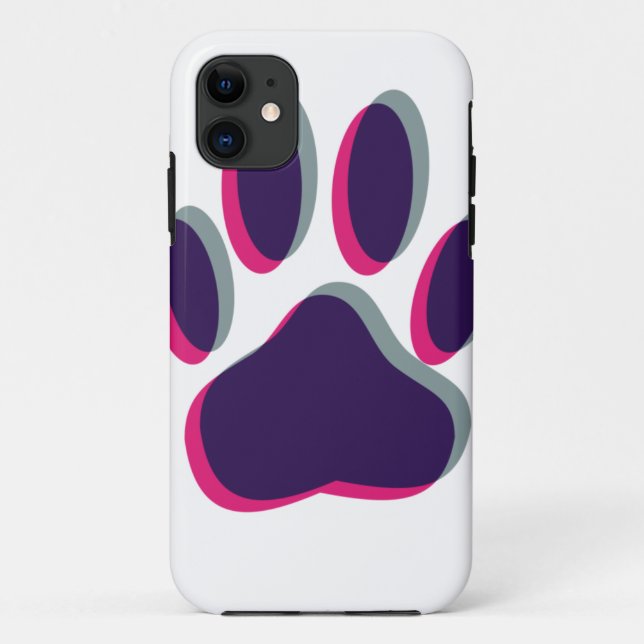 Out of Focus Dog Paw Print Case-Mate iPhone Case (Back)