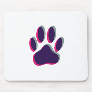 Out of Focus Dog Paw Print Mouse Mat