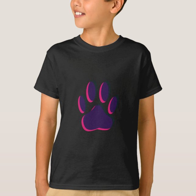 Out of Focus Dog Paw Print T-Shirt (Front)