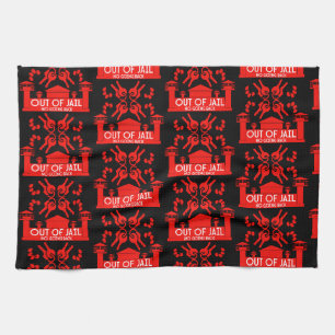 Out Of Jail Prison Release Gift Tea Towel