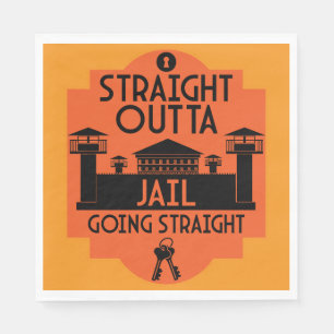 Out Of Jail Prison Release Gift Two-Tone Coffee Mu Napkin