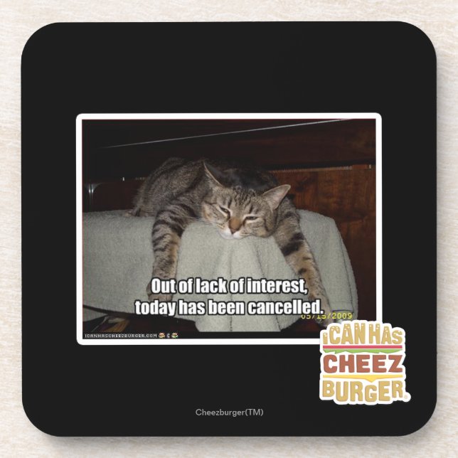 Out of lack of interest coaster (Front)