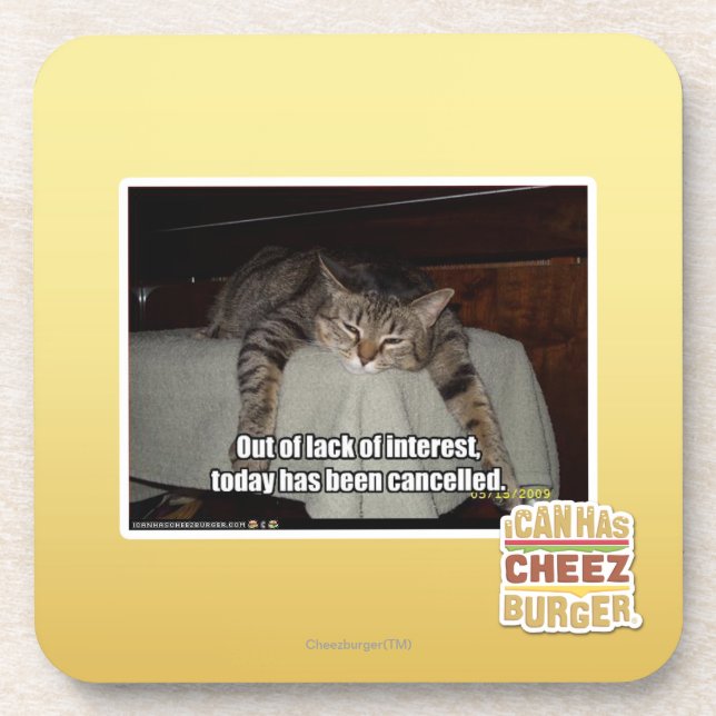 Out of lack of interest coaster (Front)