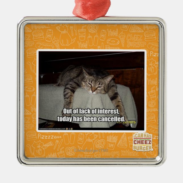 Out of lack of interest metal tree decoration (Front)