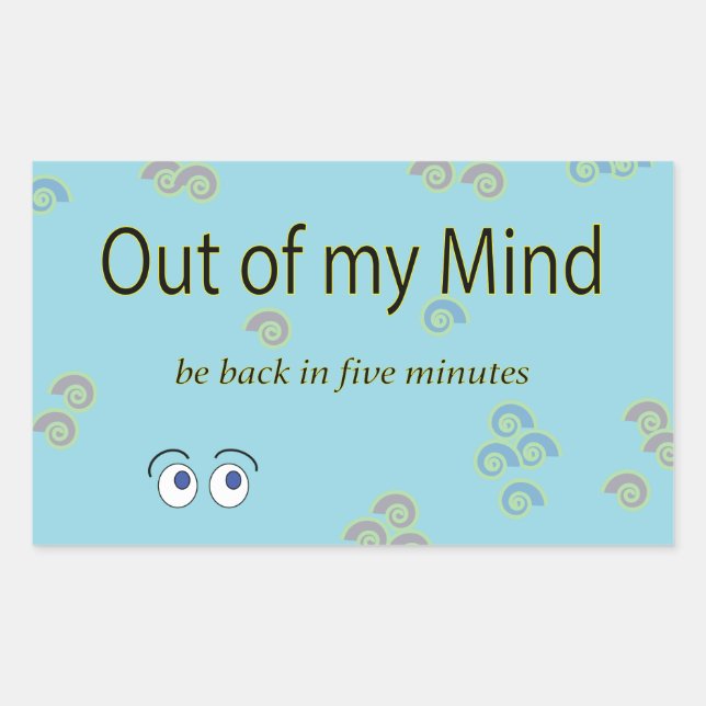Out of my Mind Graphic Stickers (Front)