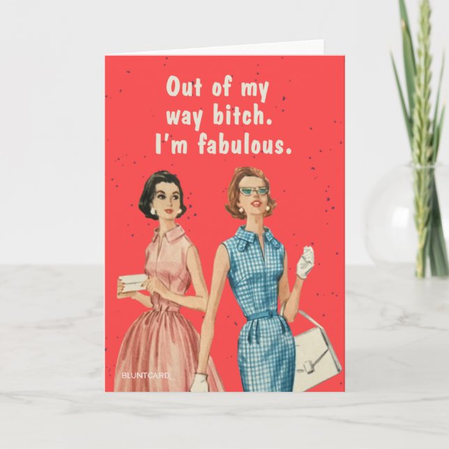 Out of my way! card (Front)