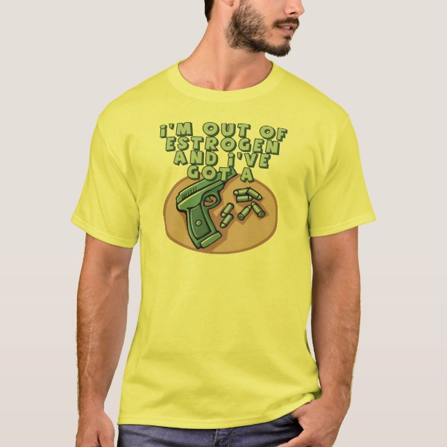 Out Of Oestrogen T-shirts and Gifts For Her (Front)