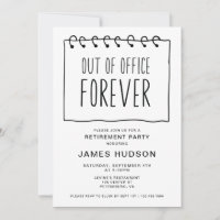 Out Of Office Forever Retirement Party