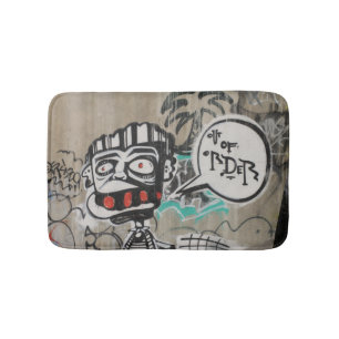 Out Of Order Graffiti Bath Mat