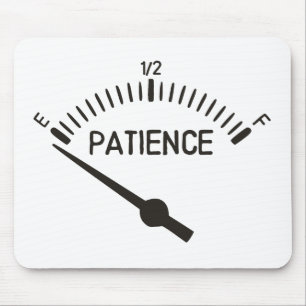 Out of Patience Gas Gauge Mouse Mat