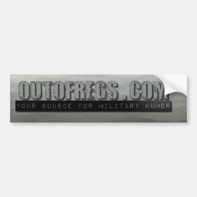 Out Of Regs Bumper Sticker (Front)