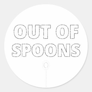 Out of Spoons ND Sticker