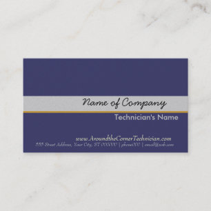 Out of the Blue. Stripe Professional Minimal Business Card