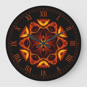 Out Of The Crucible ~ Art From The Flames ~  Large Clock