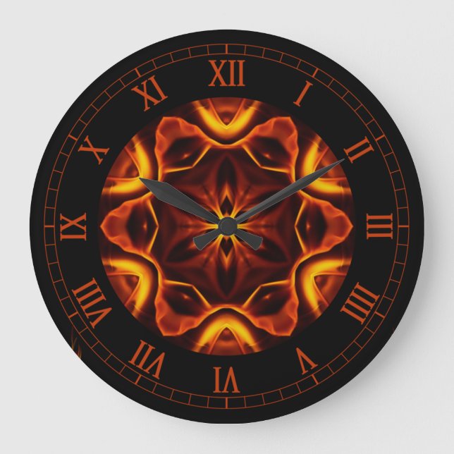 Out Of The Crucible ~ Art From The Flames ~  Large Clock (Front)