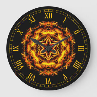 Out Of The Crucible ~ Art From The Flames ~  Large Clock