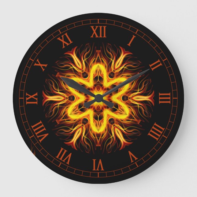 Out Of The Crucible ~ Art From The Flames ~  Large Clock (Front)