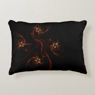 Out of the Dark Abstract Art Accent Pillow