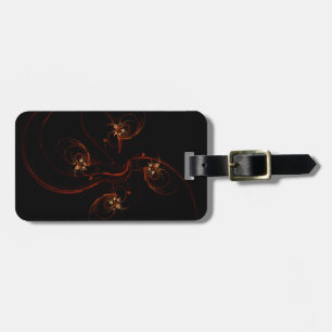 Out of the Dark Abstract Art Address Luggage Tag