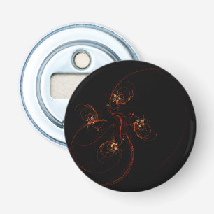 Out of the Dark Abstract Art Button Bottle Opener