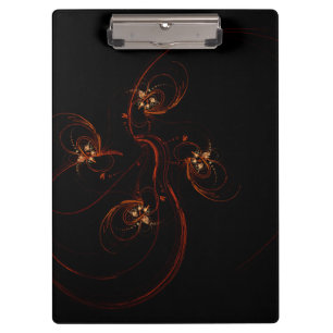 Out of the Dark Abstract Art Clipboard