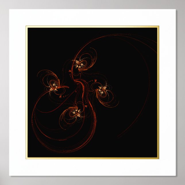 Out of the Dark Abstract Art Foil Prints (Front)