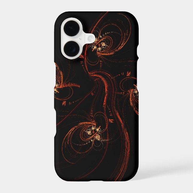 Out of the Dark Abstract Art Glossy iPhone Case (Back)