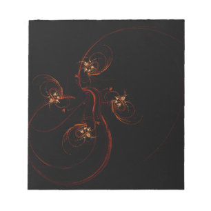 Out of the Dark Abstract Art Notepad