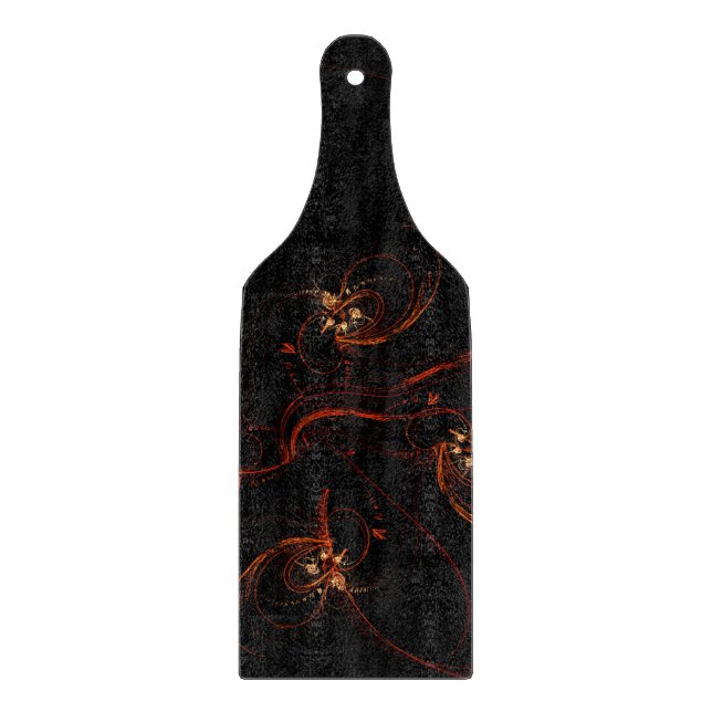 Out of the Dark Abstract Art Paddle Cutting Board (Front)