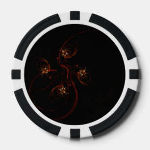 Out of the Dark Abstract Art Poker Chips