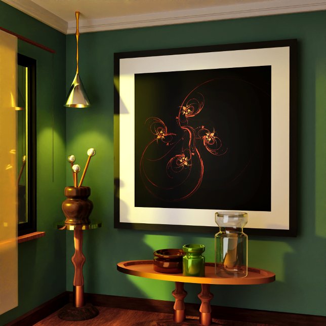 Out of the Dark Abstract Art Poster (Out of the Dark Abstract Art Poster)