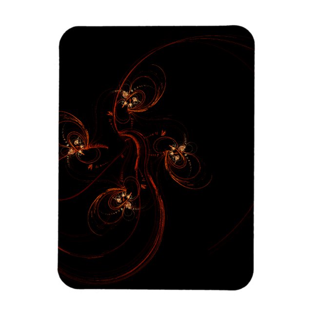 Out of the Dark Abstract Art Premium Magnet (Vertical)