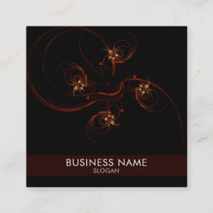 Out of the Dark Abstract Art Professional Square Business Card