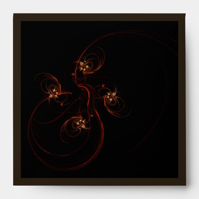 Out of the Dark Abstract Art Square Envelope (Front)