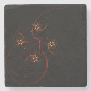 Out of the Dark Abstract Art Stone Coaster