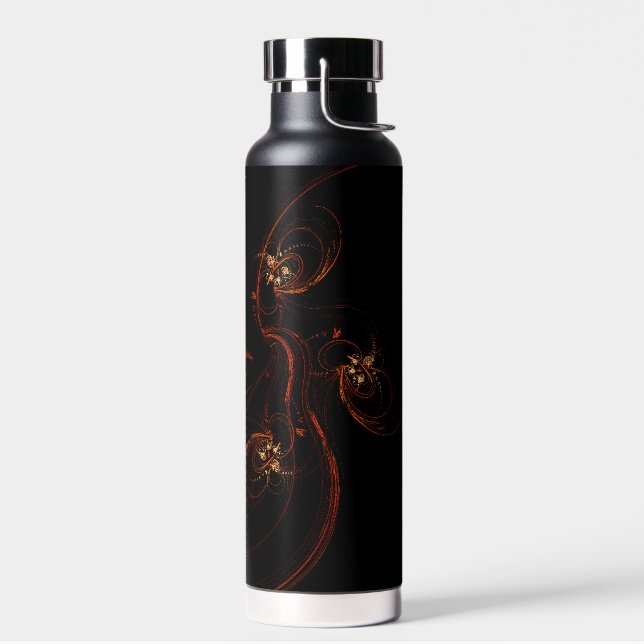 Out of the Dark Abstract Art Water Bottle (Left)