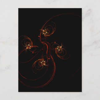 Out of the Dark Modern Minimalistic Abstract Art Postcard