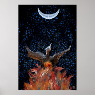 Out of the Flames: Phoenix Rising Print-Poster Poster