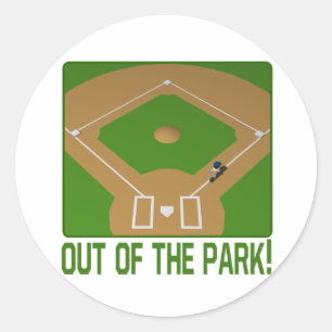 Out Of The Park Classic Round Sticker