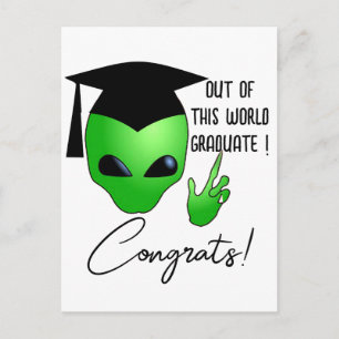 Out Of The World Graduation Card - Congrats Gift