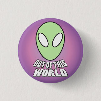 Out of This World - Alien Head 3 Cm Round Badge