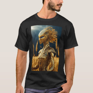"Out of This World: Alien Printed T-Shirt" T-Shirt