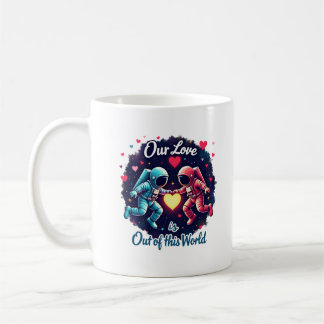 Out of This World Astronaut Love Artwork Coffee Mug