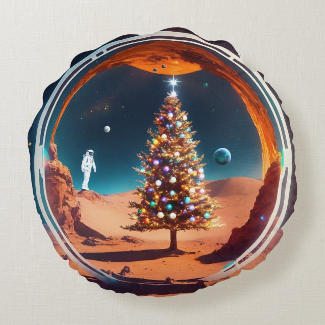 Out-of-This-World Christmas Pillow (Back)