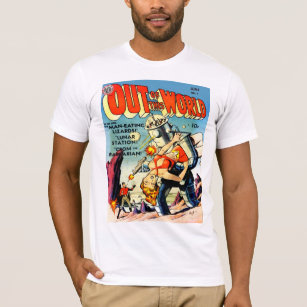 OUT OF THIS WORLD Cool Vintage Comic Book Cover T-Shirt