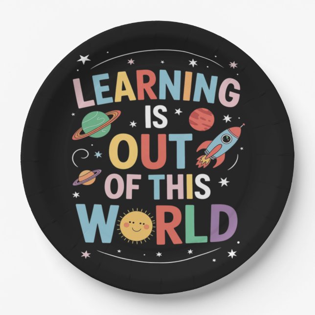 Out of This World Funny Trending Meme Quote  Paper Plate (Front)